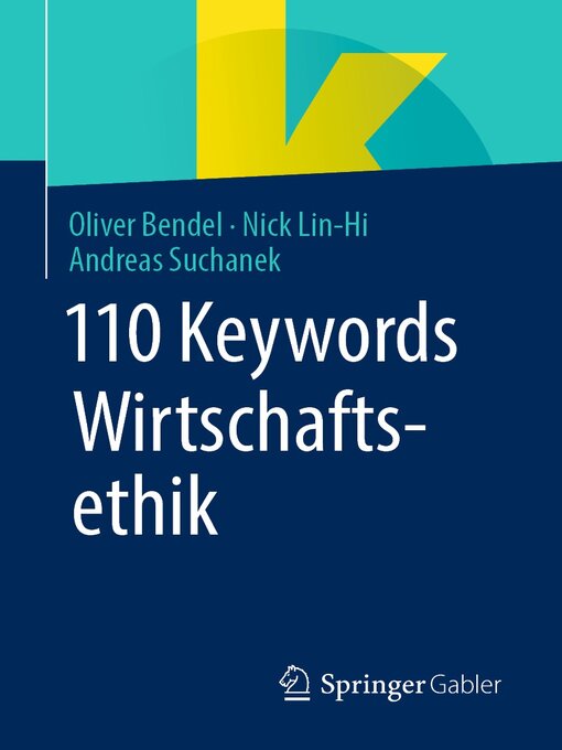 Title details for 110 Keywords Wirtschaftsethik by Oliver Bendel - Available